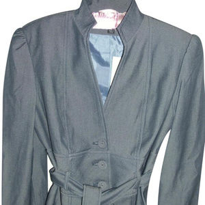 Tailored jacket Larry Levine Bluish Gray sz 4
